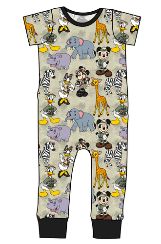 Safari Friends Emmett Pants And Shorts T-Shirt Romper