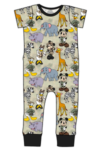 Safari Friends Emmett Pants And Shorts T-Shirt Romper