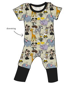 Safari Friends Grow With Me Pants And Shorts Romper