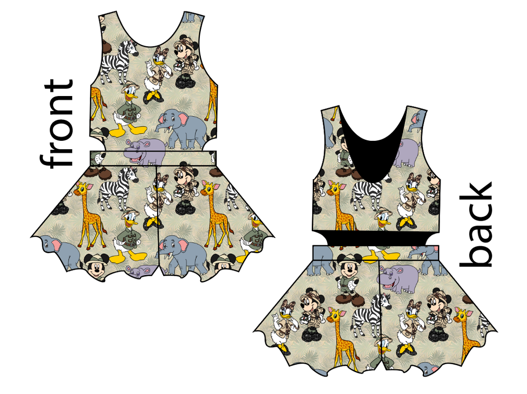 Safari Friends Kids Playsuit