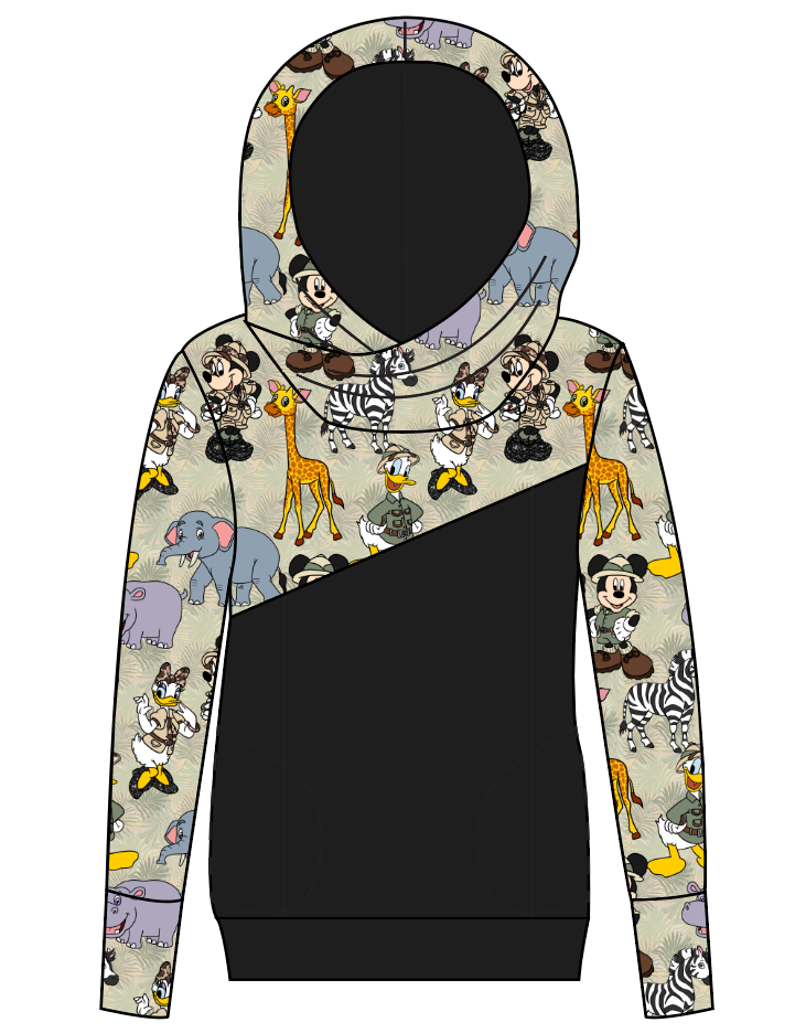 Safari Friends Ladies Hoodie