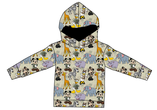 Safari Friends Ladies Oversized Hoodie