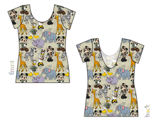 Load image into Gallery viewer, Safari Friends Ladies&#39; Low Back Ballerina Tee