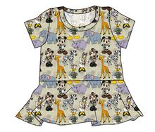 Load image into Gallery viewer, Safari Friends Ladies&#39; Peplum Top