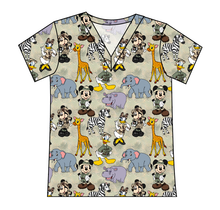 Load image into Gallery viewer, Safari Friends Ladies&#39; Slouchy V-Neck Tee