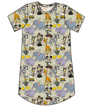 Load image into Gallery viewer, Safari Friends Ladies&#39; T-Shirt Dress