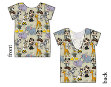 Load image into Gallery viewer, Safari Friends Low Back Ballerina Tee