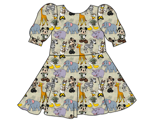 Safari Friends Prairie Dress