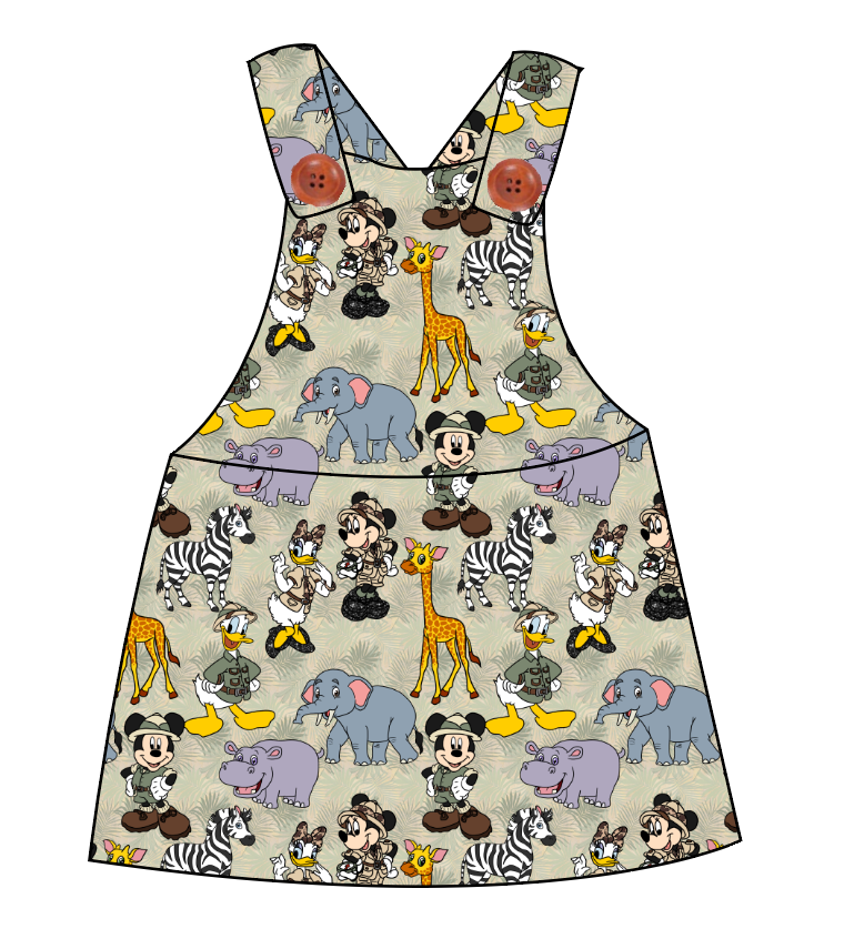 Safari Friends Skirt-Alls