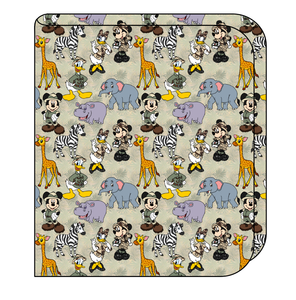 Safari Friends Swaddle Blanket