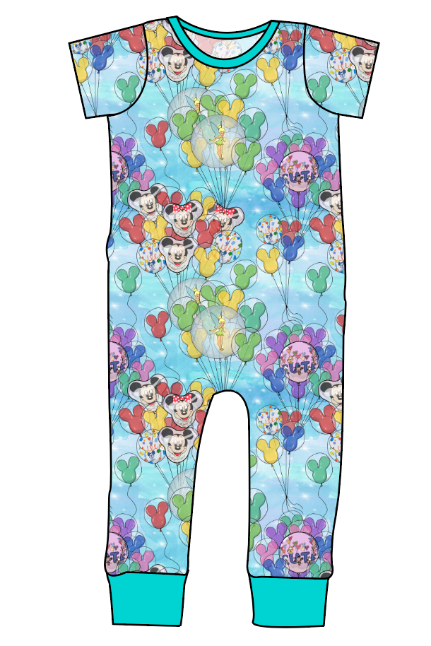 Mickey Balloons Emmett Pants And Shorts T-Shirt Romper