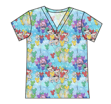 Load image into Gallery viewer, Mickey Balloons Ladies&#39; Slouchy V-Neck Tee