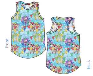 Mickey Balloons Ladies' Summer Tank