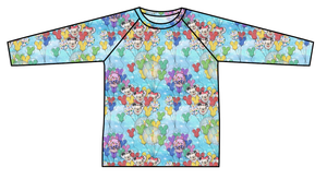 Mickey Balloons Swim Rash Guard Top