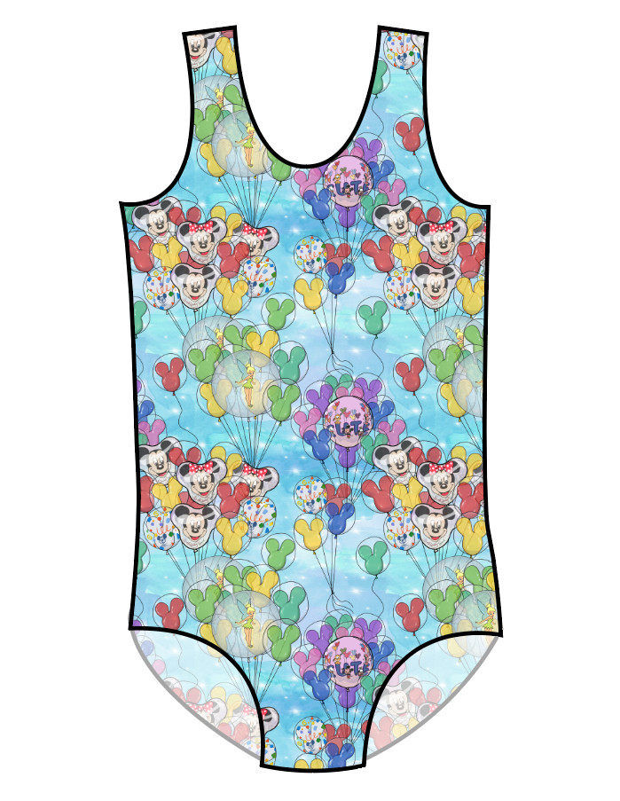 Mickey Balloons Swim Basic One Piece Swim Suit