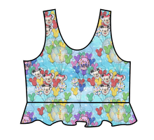 Load image into Gallery viewer, Mickey Balloons Swim Peplum Swim Top