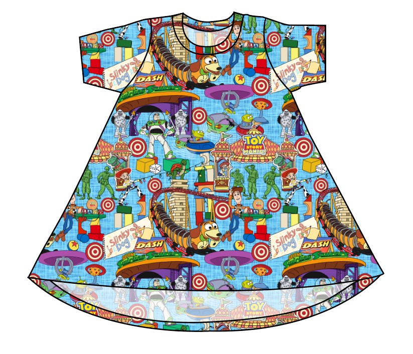 Land of Toys Basic T-Shirt Dress