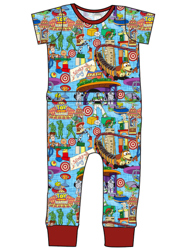 Land of Toys Bennett Pants and Shorts Length T-Shirt Romper