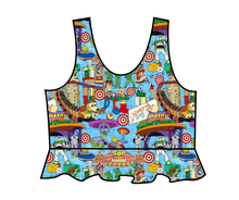 Load image into Gallery viewer, Land of Toys Swim Peplum Swim Top