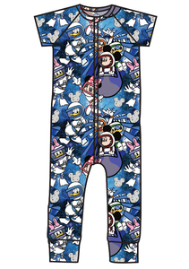 Space Mickey Swim One Piece Rashguard Suit