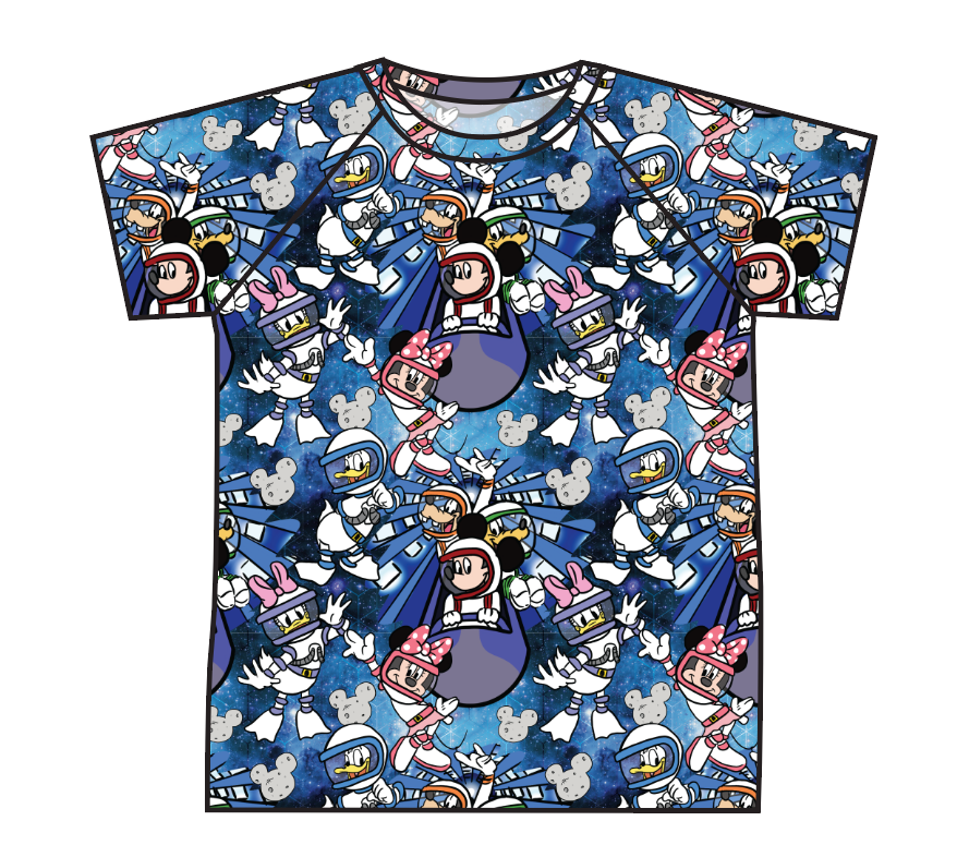 Space Mickey Swim Rash Guard Top