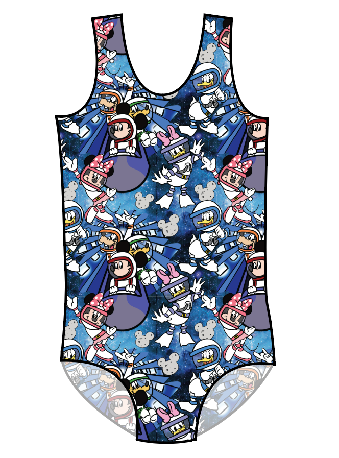 Space Mickey Swim Basic One Piece Swim Suit