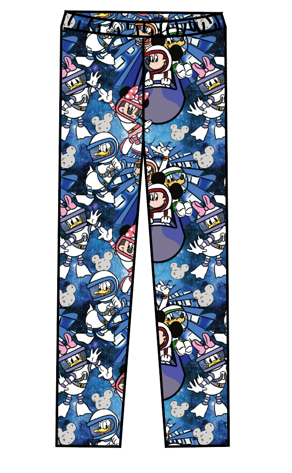 Space Mickey Swim Swim Leggings