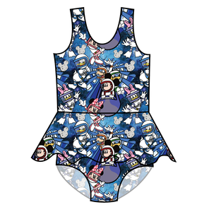 Space Mickey Swim Skirted One Piece Swim Suit