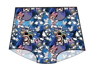 Space Mickey Swim Ladies' High Waisted Bikini Bottoms