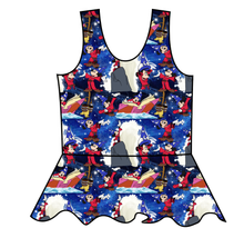 Load image into Gallery viewer, Sorcerers Apprentice Swim Peplum Swim Top