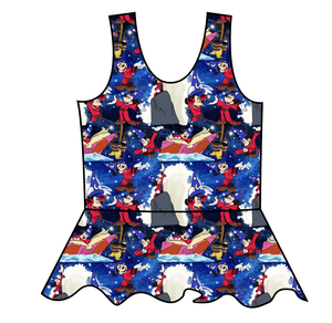 Sorcerers Apprentice Swim Peplum Swim Top