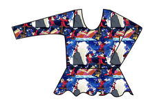 Load image into Gallery viewer, Sorcerers Apprentice Swim Peplum Swim Top