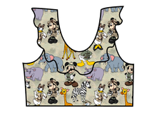 Load image into Gallery viewer, Safari Friends Swim Ruffle Neck Swim Top