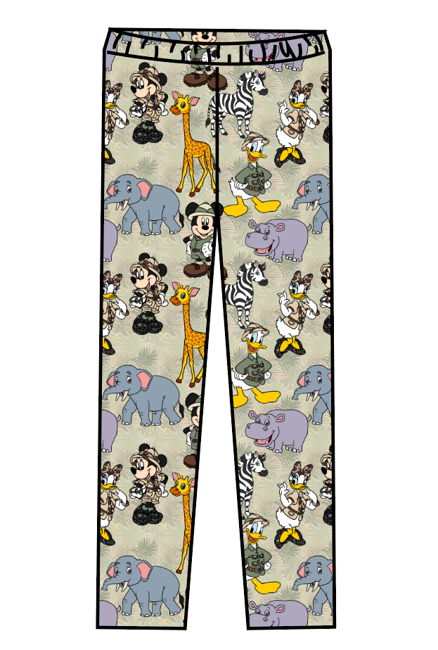 Safari Friends Swim Swim Leggings