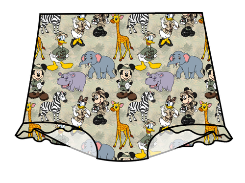 Safari Friends Swim High Waisted Swim Bottoms