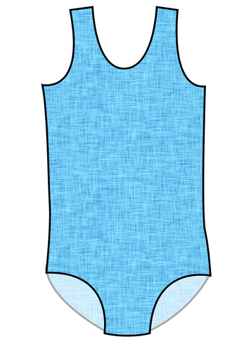 Sky Linen Swim Basic One Piece Swim Suit