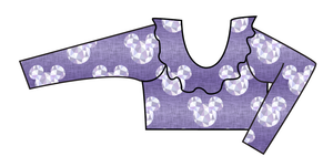 Epcot Ears Swim Ruffle Neck Swim Top