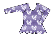 Load image into Gallery viewer, Epcot Ears Swim Peplum Swim Top