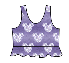 Load image into Gallery viewer, Epcot Ears Swim Peplum Swim Top