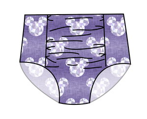 Epcot Ears Swim Ladies High Waisted Ruched Bikini Bottoms