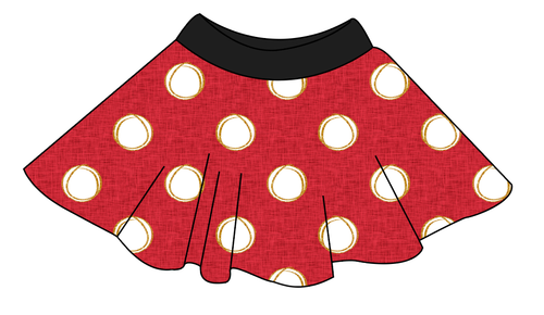 Minnie Dots Circle Skirt