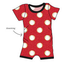 Load image into Gallery viewer, Minnie Dots Grow With Me Pants And Shorts Romper