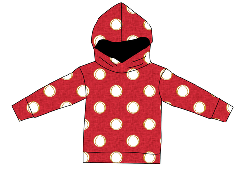 Minnie Dots Ladies Oversized Hoodie