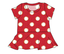 Load image into Gallery viewer, Minnie Dots Ladies&#39; Peplum Top