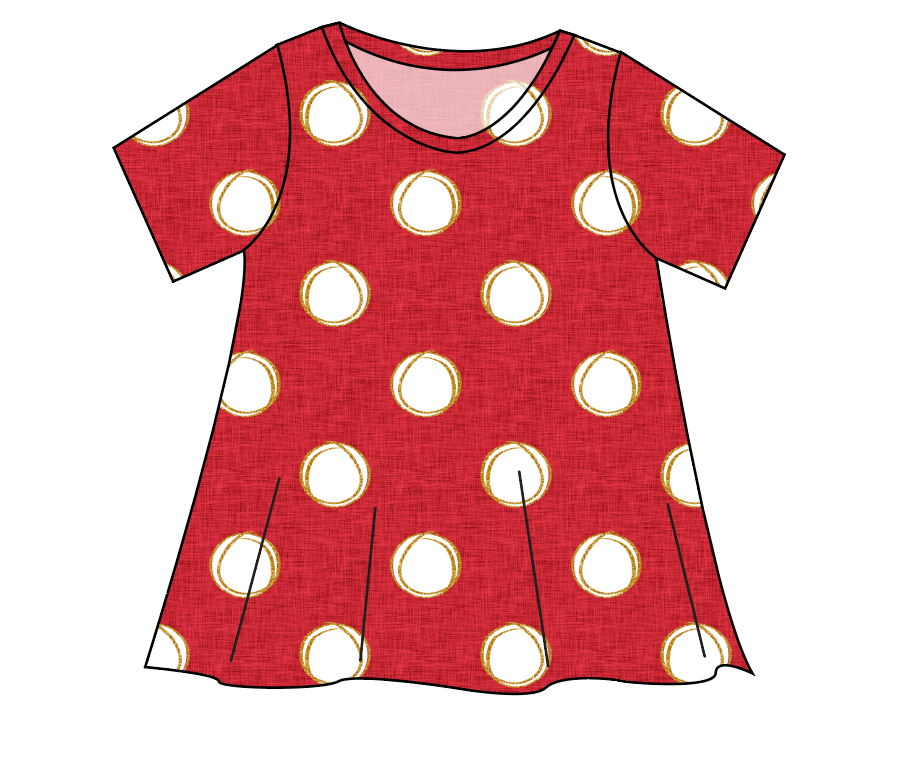 Minnie Dots Ladies' Swing Tee