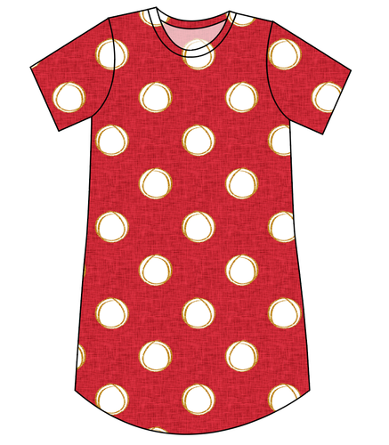 Minnie Dots Ladies' T-Shirt Dress