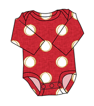 Load image into Gallery viewer, Minnie Dots Lap Neck Bodysuit