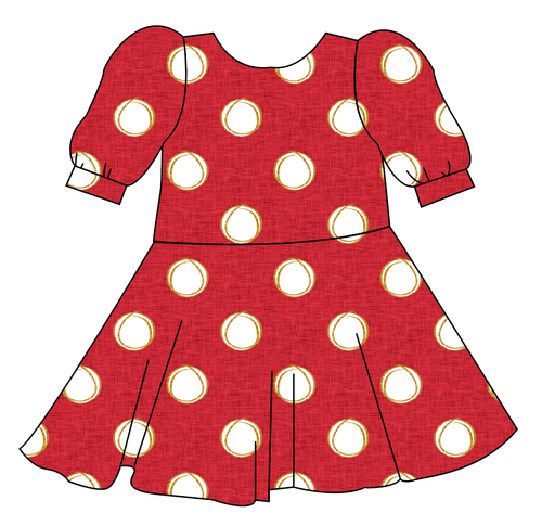 Minnie Dots Prairie Dress