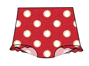 Minnie Dots Swim High Waisted Swim Bottoms