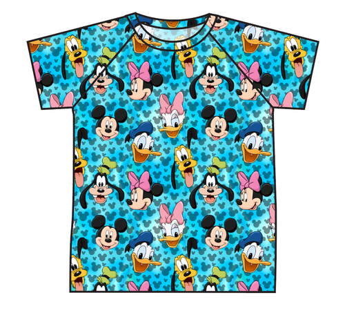 Mickey & Friends Swim Mens' Rash Guard Top